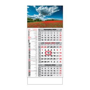 Plánovací kalendár ŠTANDARD 3M kombi 2024, Vzor F