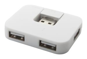 USB hub Rampo, Biela (2)