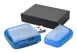 Ares USB čítačka kariet, modrá (2)