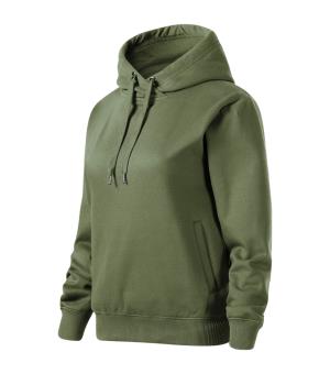 Mikina dámska s kapucňou Moon 421, 09 Khaki