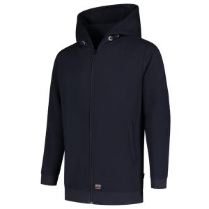 Unisex mikina s kapucňou  Hooded Sweat Jacket Washable 60°C T44, T2 Tmavomodrá