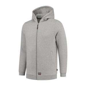 Mikina unisex Hooded Sweat Jacket Washable 60°C, tG_grey melange