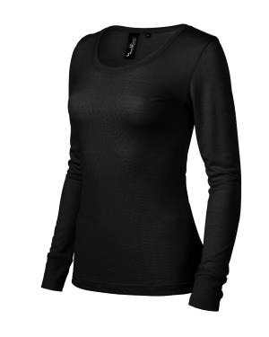 Tričko dámske Rise LS Merino 160, 01 Čierna