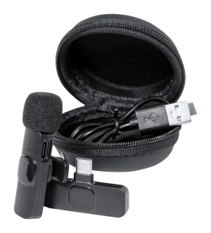 Bezdrôtový mobilný mikrofón Spart, čierna