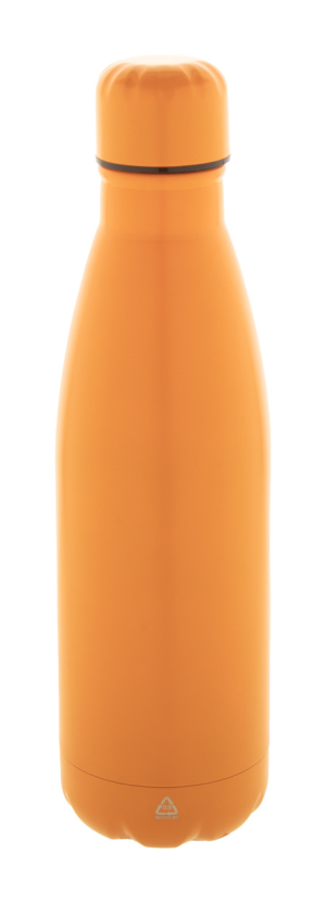 Recyklovaná fľaša z nerezovej ocele Refill, oranžová