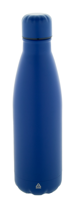 Recyklovaná fľaša z nerezovej ocele Refill, modrá