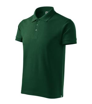 Pánska polokošeľa Cotton Heavy 215, d3 dark green