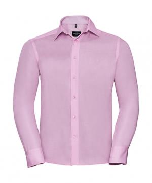 Vypasovaná košeľa "bez žehlenia" s dlhými rukávmi, 420 Classic Pink