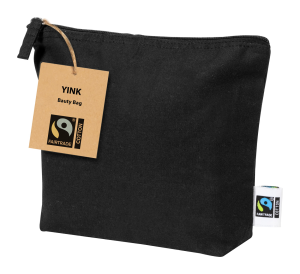 "Yink Fairtrade" kosmetická taštička, čierna