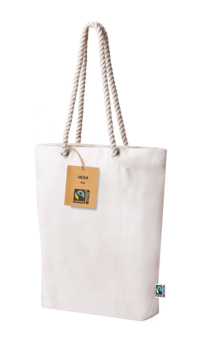 "Hexa Fairtrade" Fairtrade nákupní taška, prírodná (5)