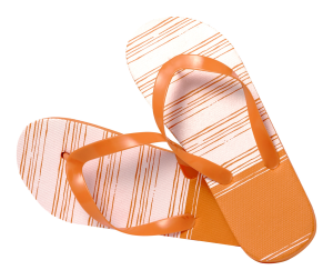 "Manisok" plážové pantofle, oranžová