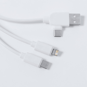 "Poskin" USB nabíjecí kabel, Biela (3)