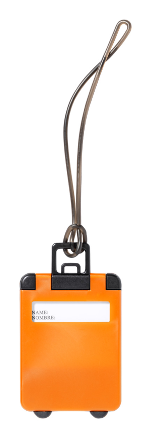 "Cloris" štítek na zavazadla, oranžová