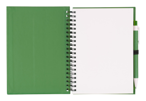 Koguel poznámkový blok s perom, zelená (2)