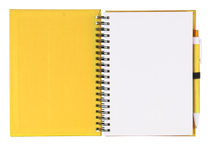 Koguel poznámkový blok s perom, žltá (2)