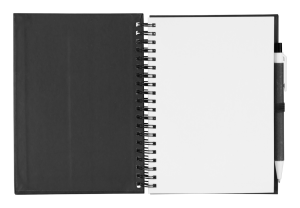 Koguel poznámkový blok s perom, čierna (2)
