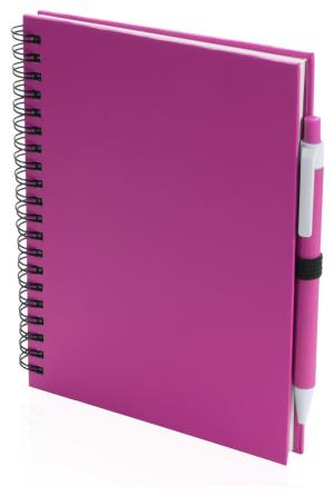 Koguel poznámkový blok s perom, purpurová