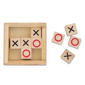 Hra piškvorky Tic Tac Toe, béžová