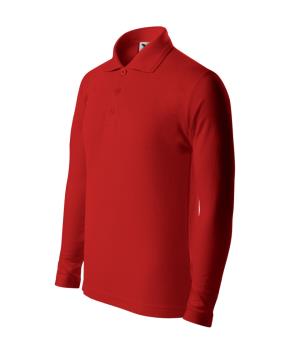 Polokošeľa detská Pique Polo LS 241, 07 Červená