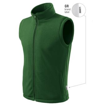 Fleesová vesta Next 518, GR Fľaškovozelená Brand Label