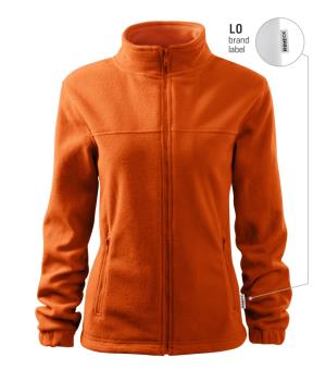 Dámska fleesová mikina Jacket 504, LO oranžová Brand Label