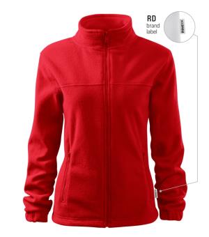 Dámska fleesová mikina Jacket 504, RD červená Brand Label
