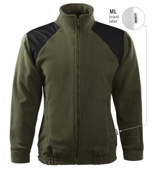 Unisex fleesová bunda s krytými ramenami Jacket Hi-Q 506, ML military  Brand Label