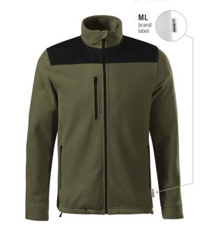 Unisexová fleesova bunda Effect 530, ML military  Brand Label
