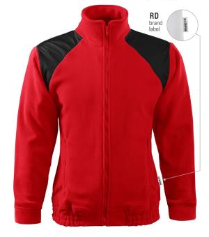 Unisex fleesová bunda s krytými ramenami Jacket Hi-Q 506, RD červená Brand Label