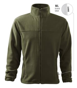 Pánska fleecová bunda Jacket 501, ML military  Brand Label