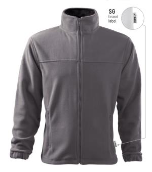 Pánska fleecová bunda Jacket 501, SG oceľovo sivá Brand Label