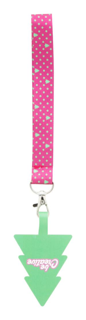 Lanyard na ruku s držiakom mobilného telefónu RPET na zákazku SuboFob Mobile Xmas