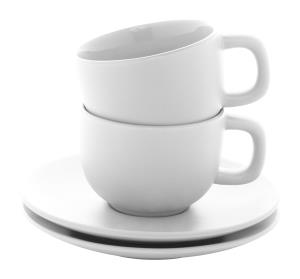 Sada šálok na cappuccino 200ml Caturra Plus, Biela