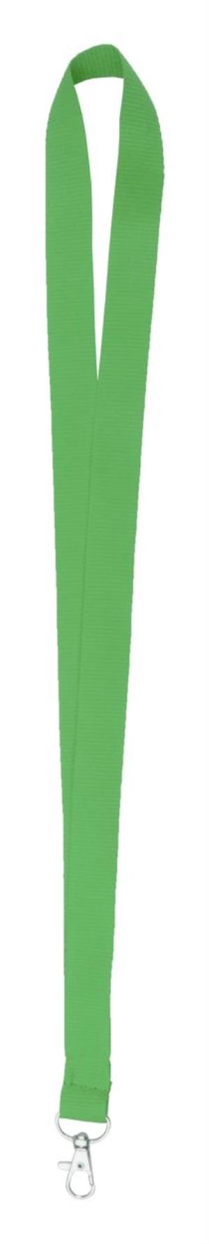 Šnúrka na krk Neck s karabínkou, zelená (2)