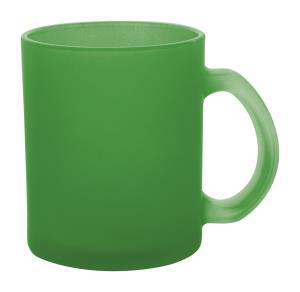 Sklenený matný hrnček Forsa, zelená