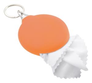 Kľúčenka s čistiacou handričkou Sight, oranžová (2)