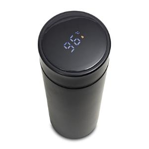 Termoska 420 ml s teplomerom Falco, čierna