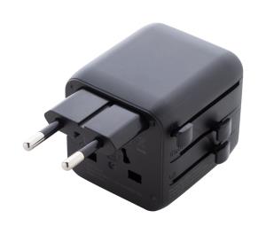 Cestovný adaptér RPC Jetsetter Pico, čierna