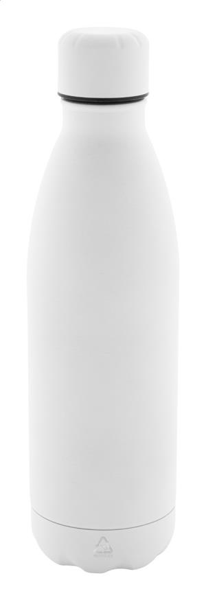 Fľaša z recyklovanej nerezovej ocele Refill Soft, Biela