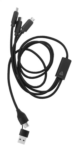 USB nabíjací kábel Ralong, čierna