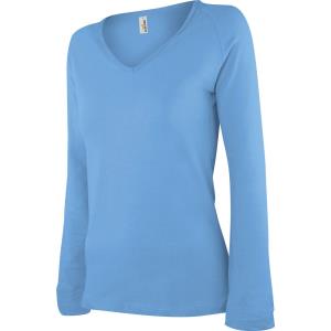 Tričko dámske Long AF, azúrovo modrá (2)