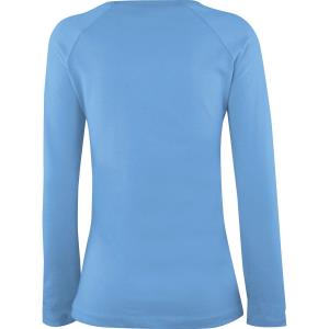 Tričko dámske Long AF, azúrovo modrá (3)