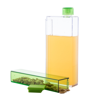 Plastová fľaša na vodu Flisk, zelená (2)