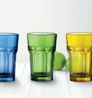 Farebné poháre Kisla, zelená (3)