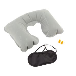 Plonet set vankúšika, masky a špuntov, šedá