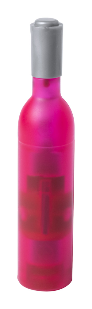 Plastová vývrtka v tvare fľaše Nolix, purpurová