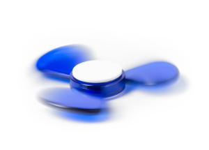 Plastový spinner Bolty, modrá (3)