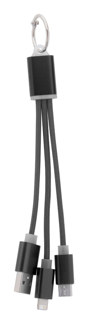 USB nabíjací kábel Scolt, čierna