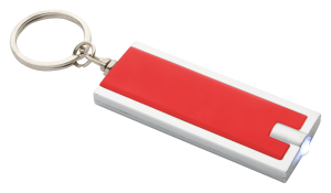 Kľúčenka Industrial s LED svetlom, Červená (2)