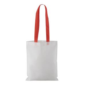 Biela nákupná taška Rambla, Červená (2)